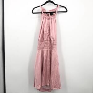 Bardot The Halter Tie Back Dress Lilac Size 10/L Lined Sleeveless NEW